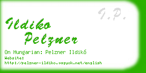 ildiko pelzner business card